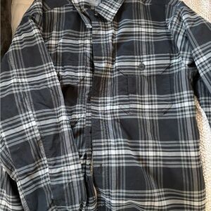 Mountain Hardwear Black and Gray Checkered Shirt